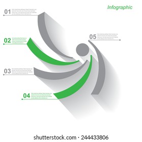 Info-graphic design template. Idea to display, ranking and statistics.