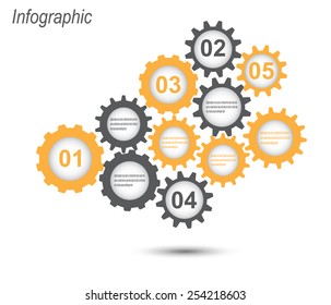 Info-graphic design template. Idea to display , ranking and statistics. 