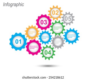 Info-graphic design template. Idea to display , ranking and statistics. 