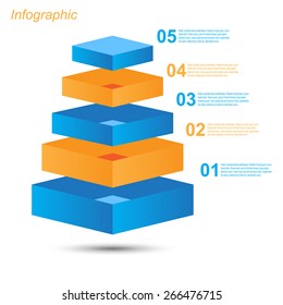 Info-graphic design template. Idea to display, ranking and statistics.