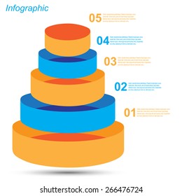 Info-graphic design template. Idea to display, ranking and statistics.