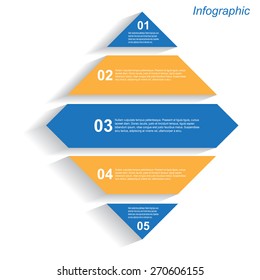 Info-graphic design template. Idea to display, ranking and statistics.