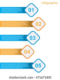 Info-graphic design template. Idea to display, ranking and statistics.