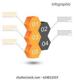 Info-graphic design template. Idea to display ranking and statistics.