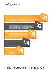 Info-graphic design template. Idea to display ranking and statistics.