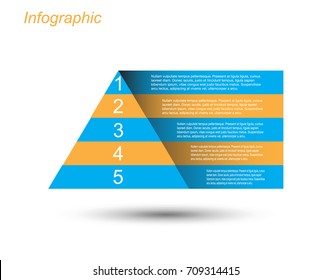 Info-graphic design template. Idea to display ranking and statistics.
