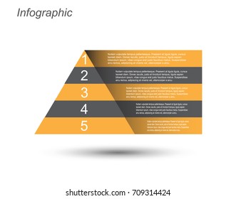 Info-graphic design template. Idea to display ranking and statistics.
