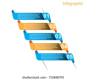 Info-graphic design template. Idea to display ranking and statistics.