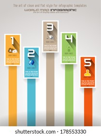 Infographic design template. Ideal to display information, ranking and statistics with an original and modern style.