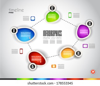 Infographic design template. Ideal to display information, ranking and statistics with an original and modern style.