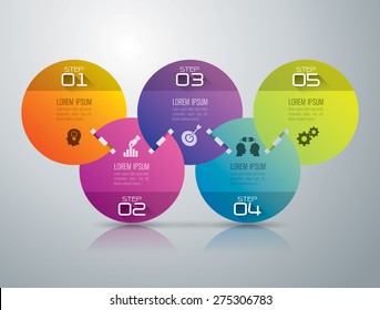 Infographic Design Template Marketing Icons Business Stock Vector ...