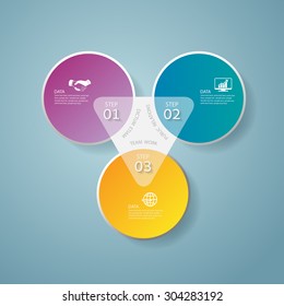Infographic design template and marketing icons, Business concept with 3 options