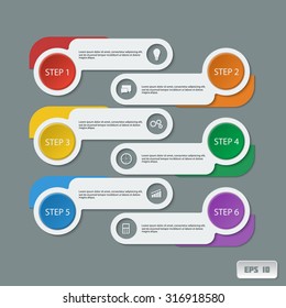 Infographic design template and marketing icons