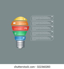 Infographic design template and marketing icons.