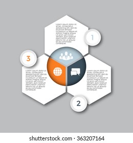 Infographic design template and marketing icons