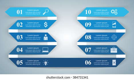 Infographic design template and marketing icons.