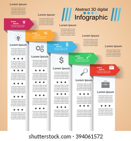 Infographic design template and marketing icons.