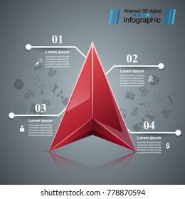 Infographic design template and marketing icons. Arrows logo.