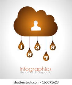 Plantilla de diseño infográfico con estilo plano moderno. Ideal para mostrar datos y para la clasificación de productos o la clasificación genérica de artículos.