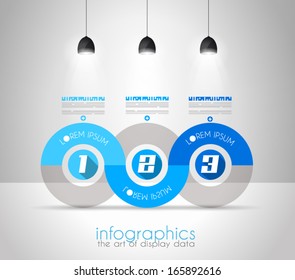 Infographic Design Template with modern flat style. Ideal to display data and for product ranking or generic classification of items.