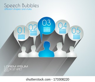 Infographic Design Template with modern flat style. Ideal to display data and for product ranking or generic classification of items.