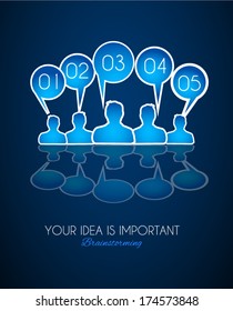 Infographic Design Template with modern flat style. Ideal to display data and for product ranking or generic classification of items.