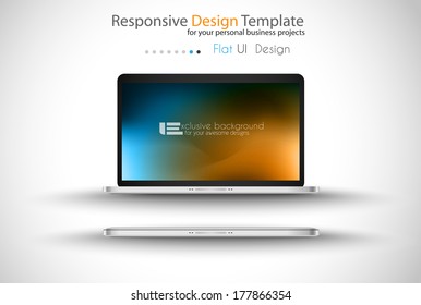Infographic Design Template with modern flat style. 