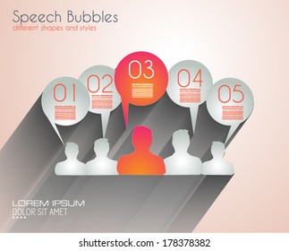 Infographic Design Template with modern flat style. Ideal to display data and for product ranking or generic classification of items.