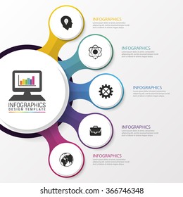 Infographic design template. Modern style. Vector illustration.
