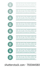 Infographic design template in nine steps