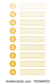 Infographic design template in nine steps