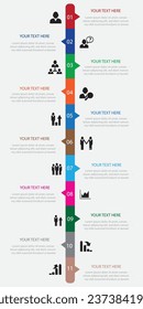 Infographic design template with numbers 11 option for Presentation.infographic template for graphs, Pie chart, workflow layout, cycling diagram, brochure, report, presentation, web design.