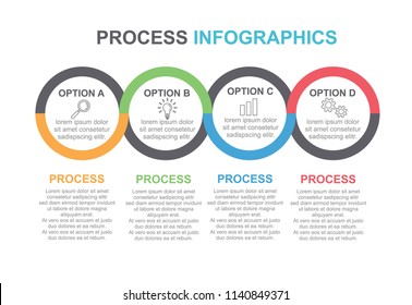 Vector Infographics Template Chart Diagram Web Stock Vector (Royalty ...