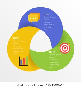 Infographic design template with option or step for business presentation