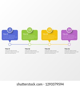 Infographic design template with option or step for business presentation