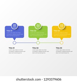 Infographic design template with option or step for business presentation