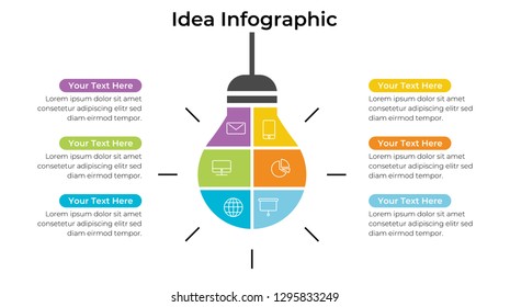 Infographic design template with option or step for business presentation