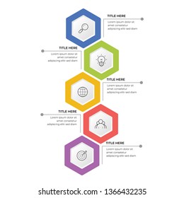 Infographic design template with option or step for busienss presentation