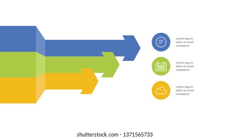 Infographic design template with option or step for business presntation