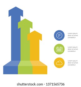 Infographic design template with option or step for business presntation