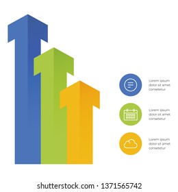 Infographic design template with option or step for business presntation