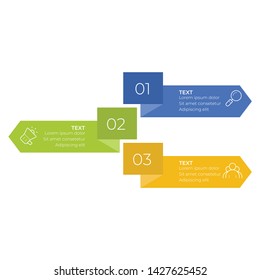 Infographic design template with option or step for business presentation