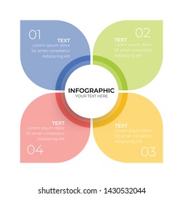 infographic design template with option or step for business presentation