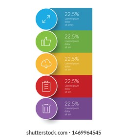 Infographic design template with option step option or process for business presentation