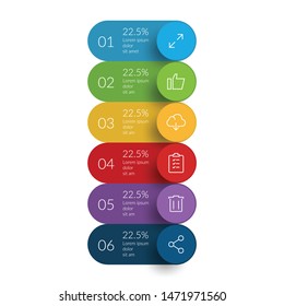 Infographic design template with option step option or process for business presentation