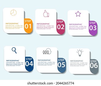 Plantilla de diseño de infografía con opción o paso para la presentación