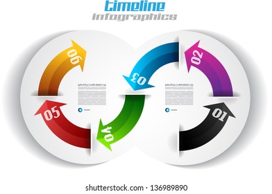 Infographic design template with paper tags. Ideal to display information, ranking and statistics with orginal and modern style.