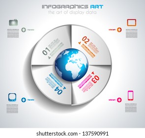 Infographic design template with paper tags. Ideal to display information, ranking and statistics with orginal and modern style.