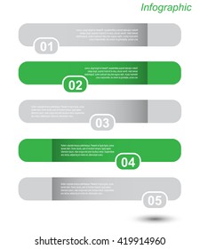 Info-graphic design template with paper tags. Idea to display ranking and statistics.