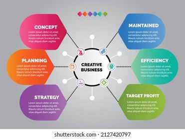 Plantilla de diseño infográfico con lugar para datos y presentación. Ilustración del vector